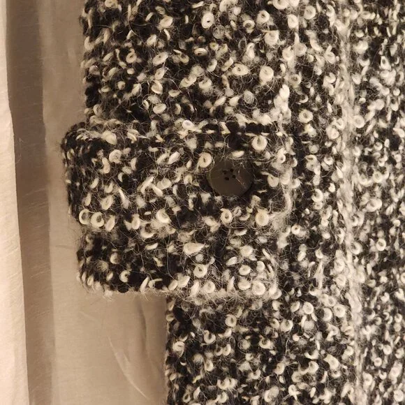 Excellent Diane Von Furstenberg Peacoat Double Breasted Boucle Loop - Picture 9 of 12